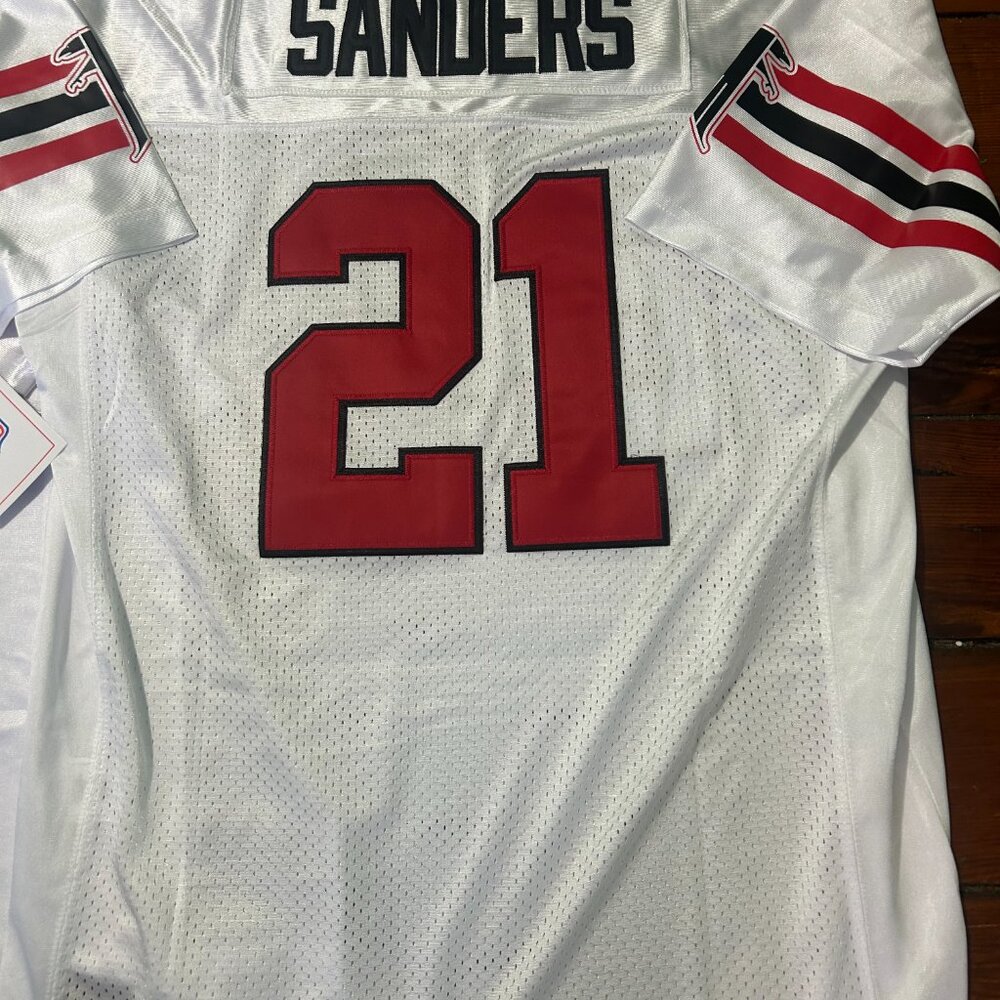 ATLANTA FALCONS DEION SANDERS Men's JERSEY Sz M,L,XL,2X by Mitchell & Ness NWT - Picture 6 of 6
